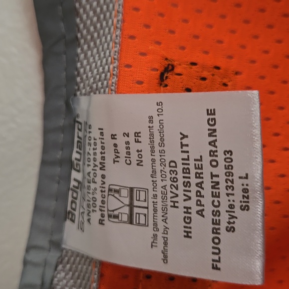 Body Guard Safety Gear Hi-Vis Vest 2 Pack - Picture 8 of 8